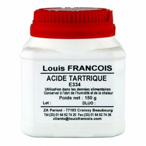 LOUIS FRANCOIS Acide Tartrique E334 150 G Louis François 1