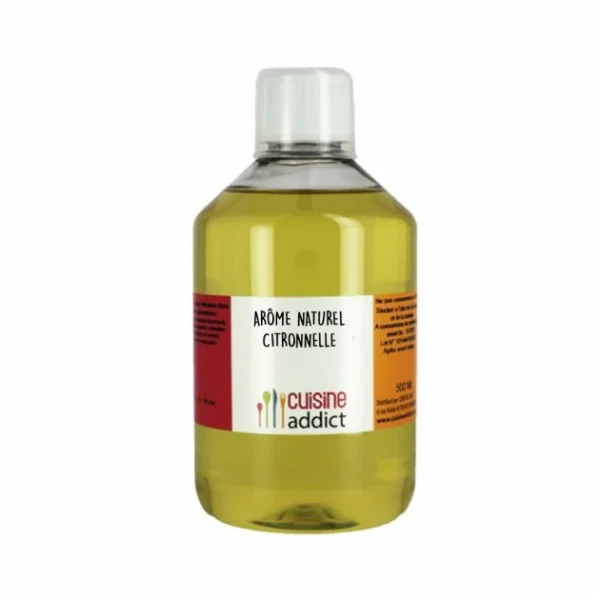 Arôme Alimentaire Naturel Citronnelle 500 Ml Cuisineaddict 1