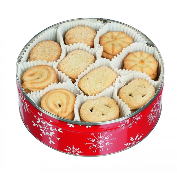 Boîte en Métal Rouge Biscuit de Noël 400 g Hamlet 5