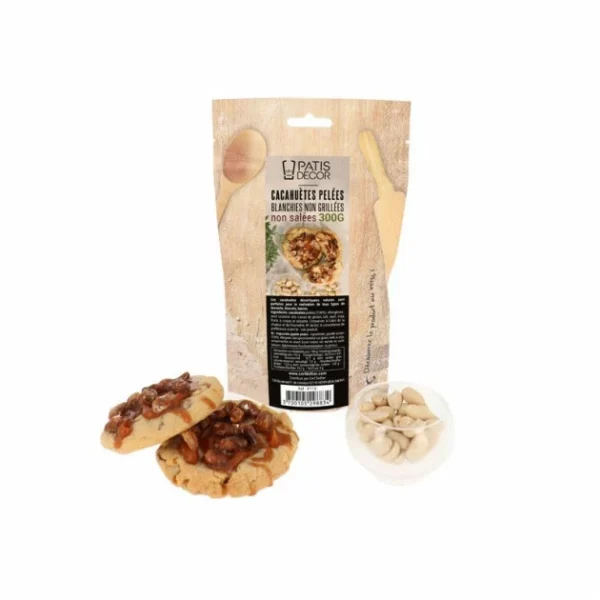 Cacahuètes Non Salées et Pelées 300 g Patisdécor 1