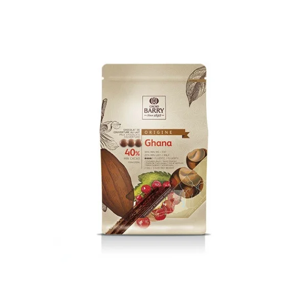 Chocolat Au Lait Origine Ghana 40% 2,5 Kg Barry 3
