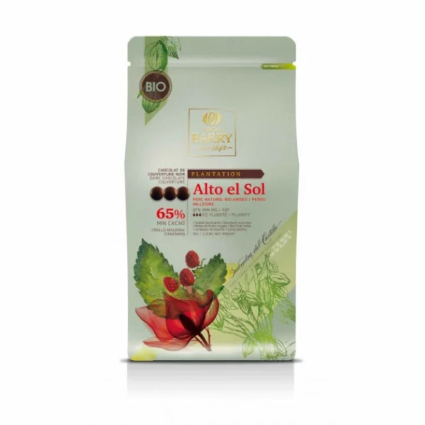 Barry Chocolat Bio Noir Alto El Sol 65% 1 Kg 3