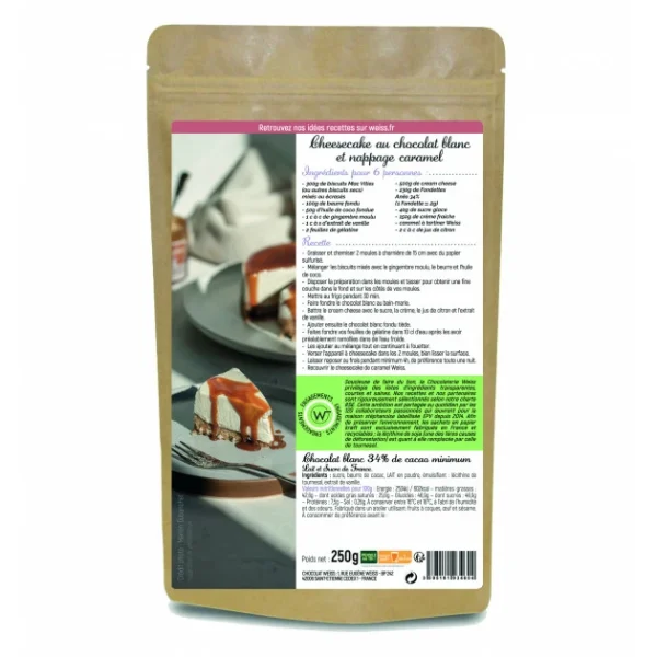 Chocolat Blanc 34% Fondettes 250g Weiss 3
