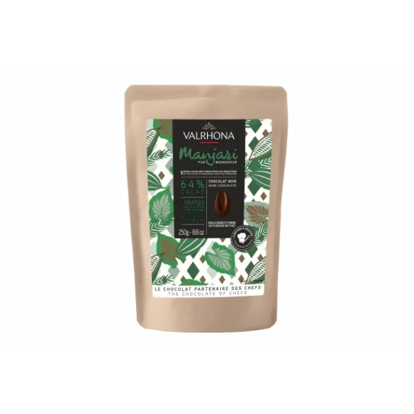 Chocolat De Couverture Noir Manjari 64% 250g Valrhona 1