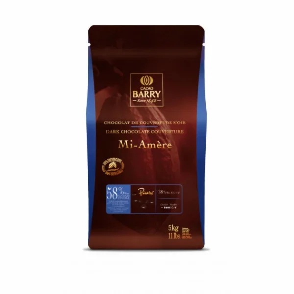 Barry Chocolat Favorites Mi-amère 58% Pistoles 5 Kg 4