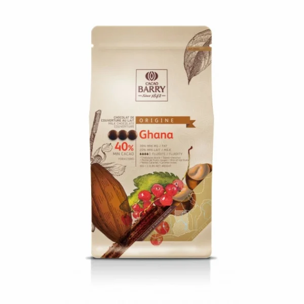 Barry Chocolat Lait Origine Ghana 40,5% 1 Kg 4