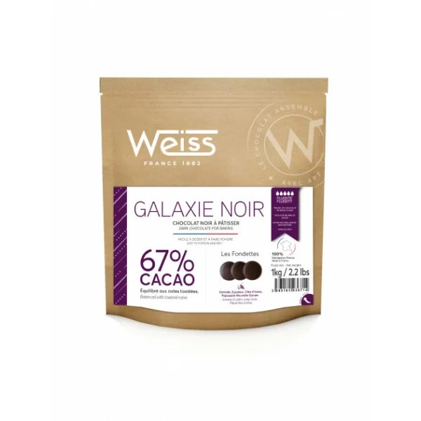 Chocolat Noir 67% 1 Kg Galaxie Weiss 1