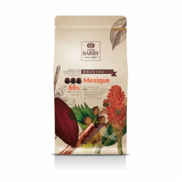 Barry Chocolat Noir Origine Mexique 66% 1 Kg Pistoles 3