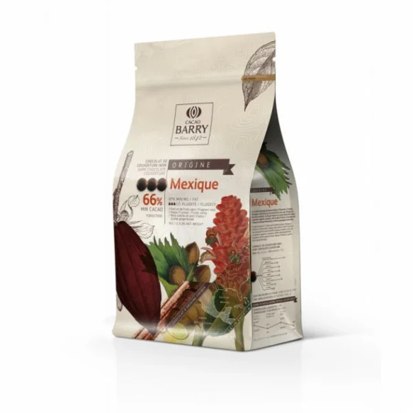 Barry Chocolat Noir Origine Mexique 66% 1 Kg Pistoles 1