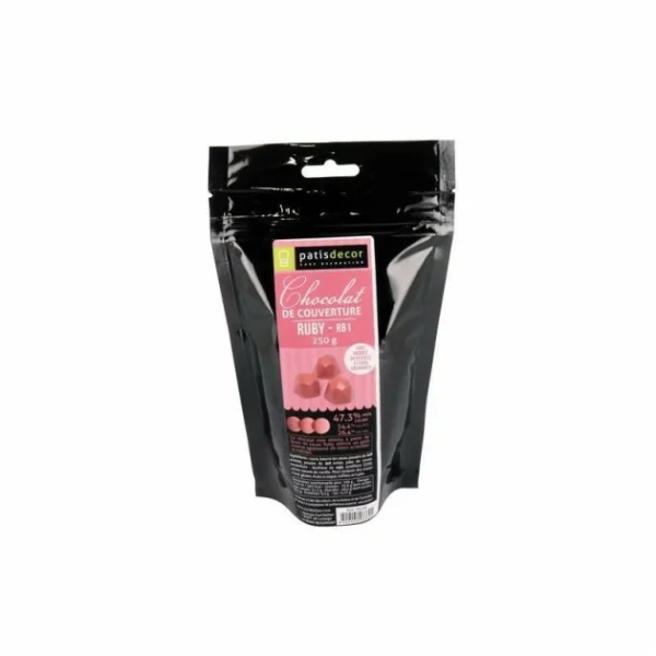 PATISDECOR Chocolat Ruby RB1 47,3% 250g Callebaut 1