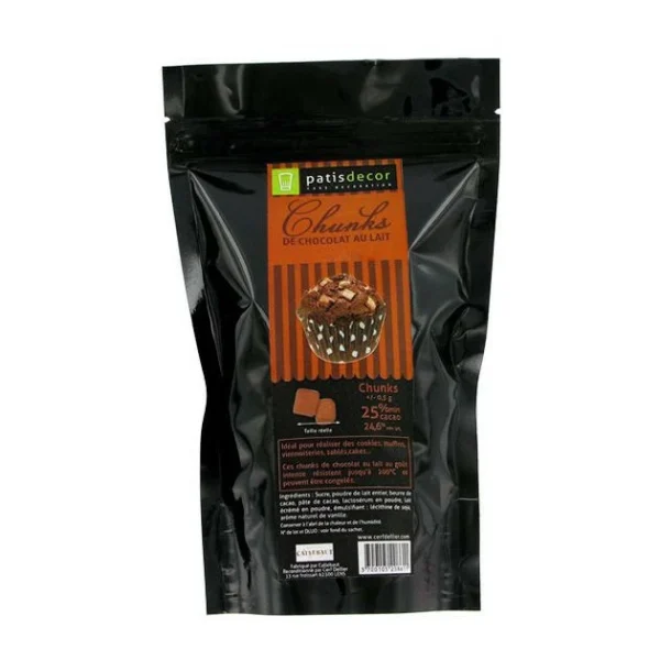 PATISDECOR Chunks Chocolat Au Lait 250 G Patisdécor 1