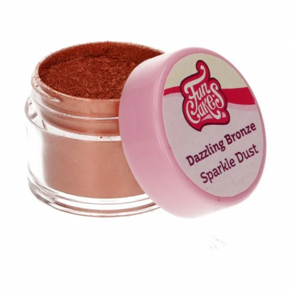 Colorant Alimentaire Bronze Cuivre Métallisé 3,5 G Funcakes 3