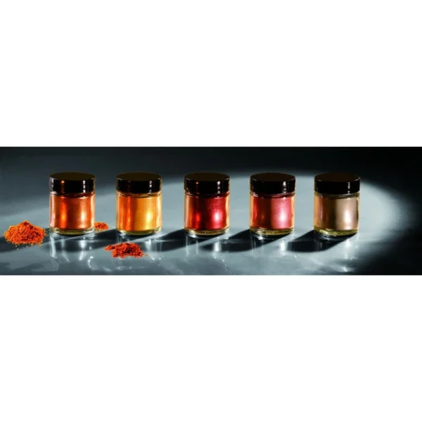 MALLARD FERRIERE Colorant Alimentaire Cuivre Rouge Poudre Scintillante 3