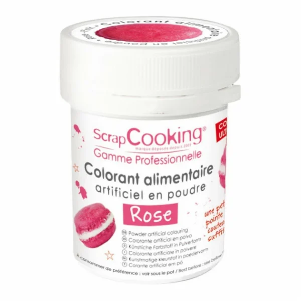 Colorant Alimentaire En Poudre Rose 5g Scrapcooking 1