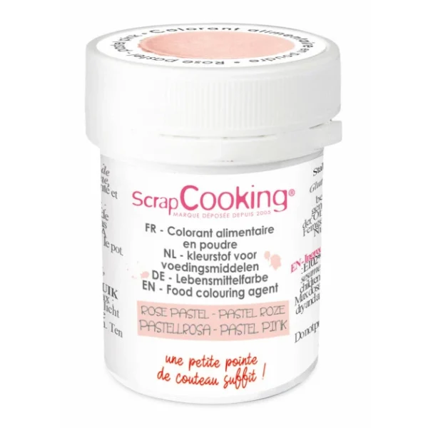 Colorant Alimentaire En Poudre Rose Pastel 5g ScrapCooking 1