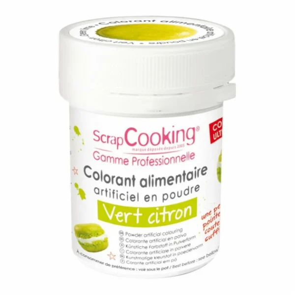 Colorant Alimentaire En Poudre Vert Clair 5g Scrapcooking 1