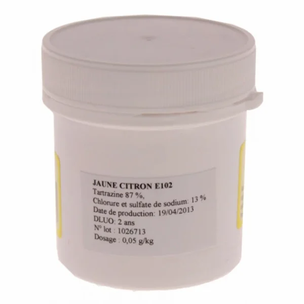 MALLARD FERRIERE Colorant Alimentaire Jaune Citron E102 Poudre Hydrosoluble 20g 4