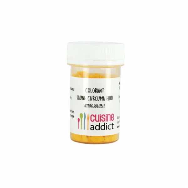 Colorant Alimentaire Jaune Curcuma E100 5g Poudre Hydrosoluble Cuisineaddict 1