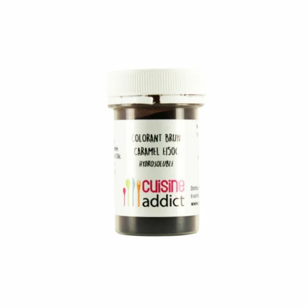 Colorant Alimentaire Marron Brun Caramel E150C 10g Poudre Hydrosoluble Cuisineaddict 1