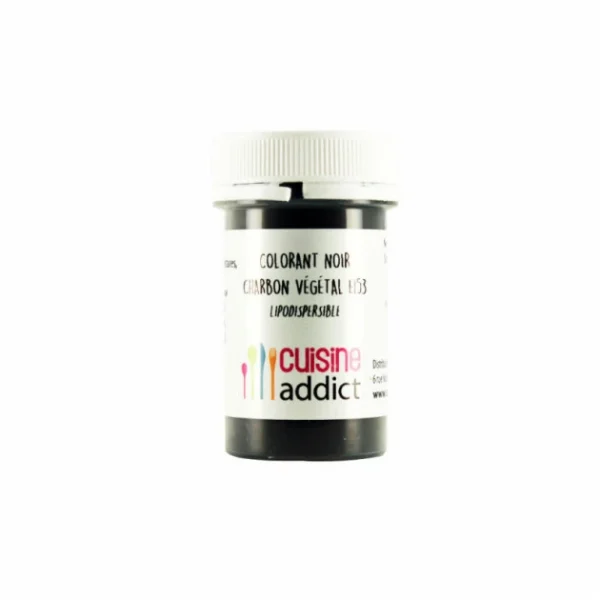 Colorant Alimentaire Noir Charbon Végétal E153 8g Poudre Lipodispersible Cuisineaddict 1