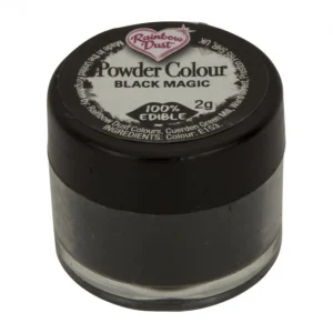 Colorant Alimentaire Noir En Poudre Black Magic 2 G Rainbow Dust 7