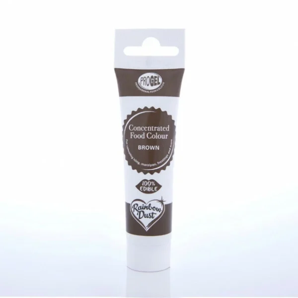 Colorant Alimentaire ProGel Brun 25g Rainbow Dust 1