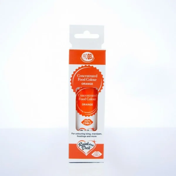 Colorant Alimentaire ProGel Orange 25g Rainbow Dust 3