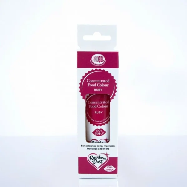 Colorant Alimentaire ProGel Rouge Rubis 25g Rainbow Dust 3