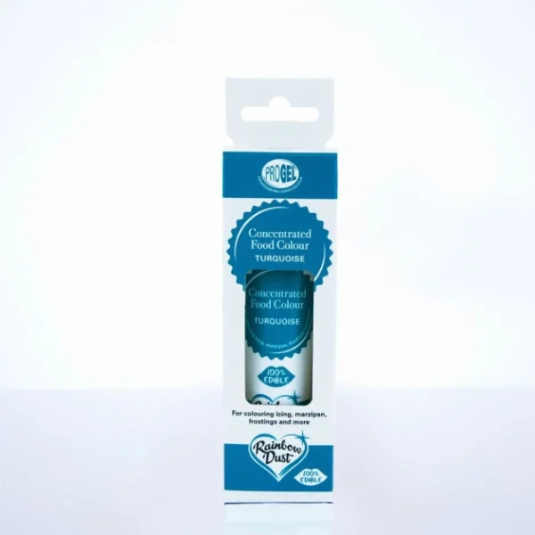 Colorant Alimentaire ProGel Turquoise 25g Rainbow Dust 3
