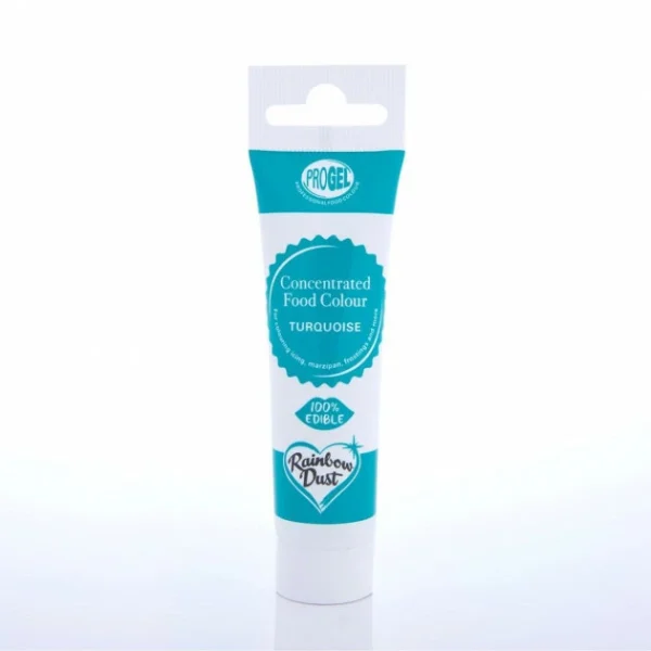 Colorant Alimentaire ProGel Turquoise 25g Rainbow Dust 1