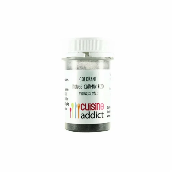 Colorant Alimentaire Rouge Carmin E120 10g Poudre Hydrosoluble Cuisineaddict 1