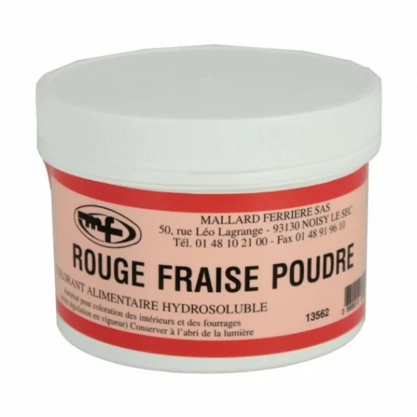 MALLARD FERRIERE Colorant Alimentaire Rouge Fraise E129 Poudre Hydrosoluble 50g 1
