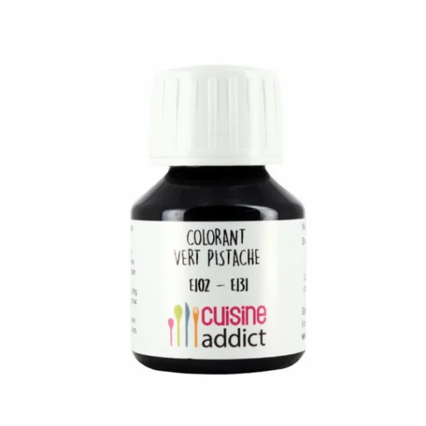 Colorant Alimentaire Vert Pistache E102/E131 Liquide 58 Ml Cuisineaddict 1