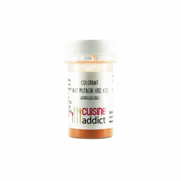 Colorant Alimentaire Vert Pistache E102/E133 Poudre Hydrosoluble 10 G Cuisineaddict 1