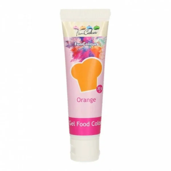 Colorant Gel Alimentaire Orange FunCakes 30 G 1