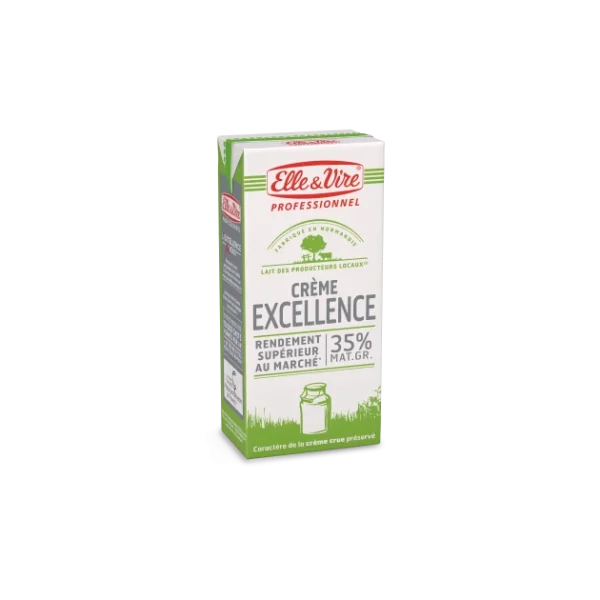 ELLE & VIRE Crème Excellence Elle Et Vire 35% UHT 1