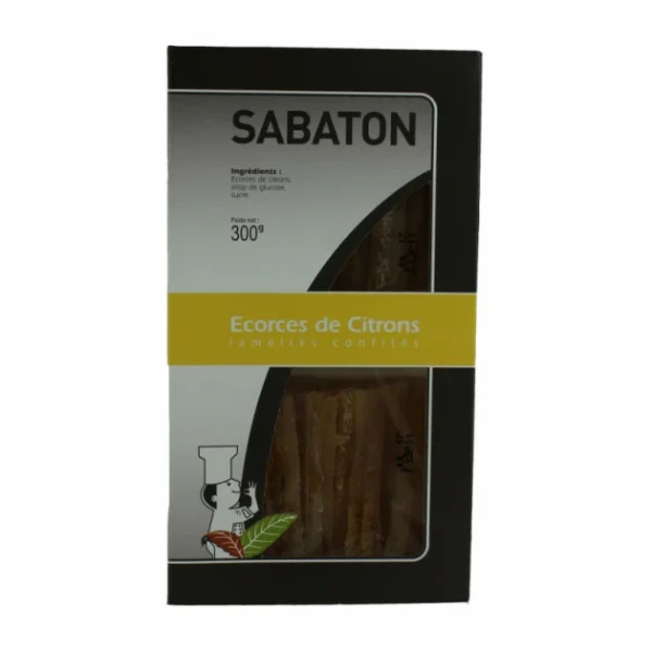 Ecorces Citron Confit en Lamelles 150 g (x2) Sabaton 4