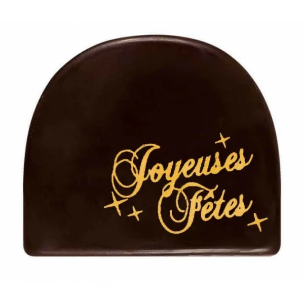 Embout de Bûchette Chocolat Joyeuses Fêtes 43 x 50 mm (x72) Florensuc 1