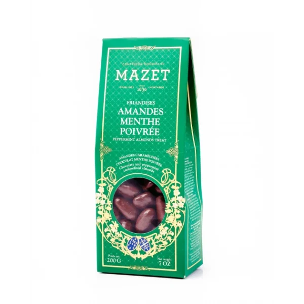 Etui Pincé Friandises Amandes Menthe Poivrée 200 g Mazet 1