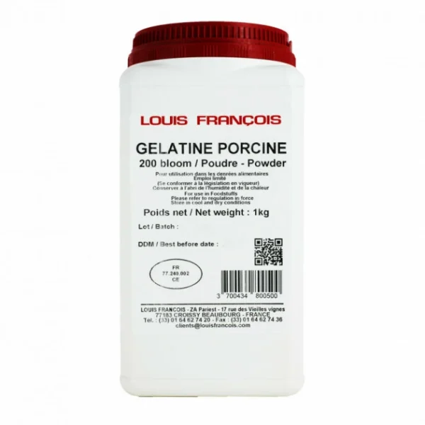 LOUIS FRANCOIS Gélatine Porcine En Poudre 200 Bloom 1 Kg Louis François 1