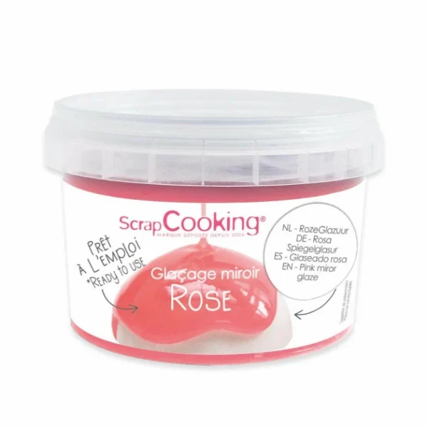 Glaçage Miroir Rose 300 G Scrapcooking 1