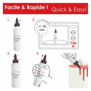 Glaçage Noir Goût Chocolat 130 g Scrapcooking 6