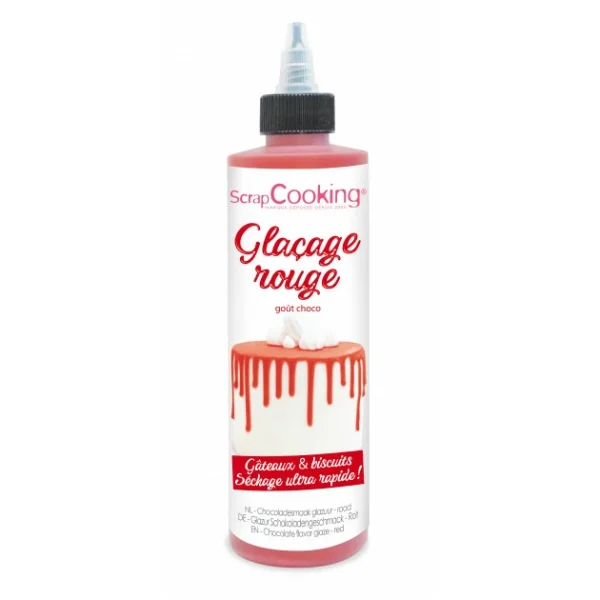 Glaçage Rouge Goût Chocolat 130 G Scrapcooking 1