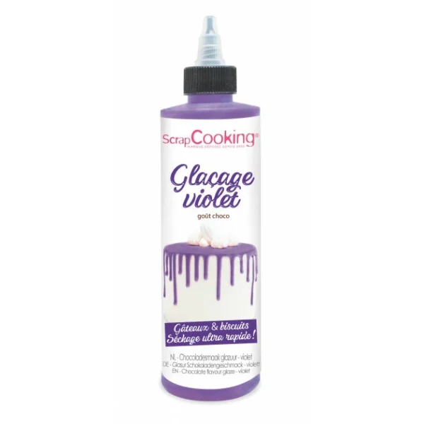 Glaçage Violet Goût Chocolat 130 g Scrapcooking 1