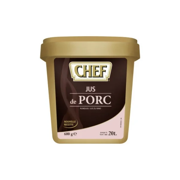 Jus De Porc Déshydraté 20L 600g CHEF 1