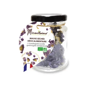 Mauve Fleur Séchée Comestible Bio 1,5 G Mirontaine 6