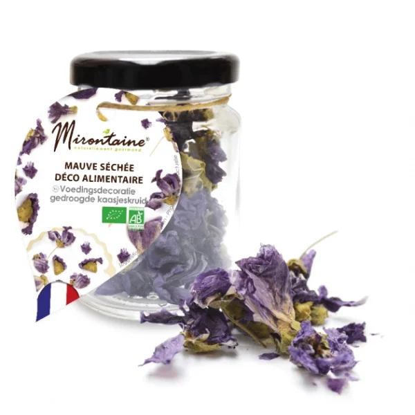 Mauve Fleur Séchée Comestible Bio 1,5 G Mirontaine 1