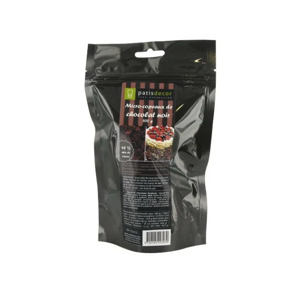Micro-copeaux de Chocolat Noir 100 g Patisdécor 1