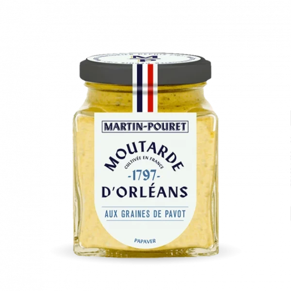 Moutarde D’Orléans Aux Graines De Pavot 95g Martin Pouret 1