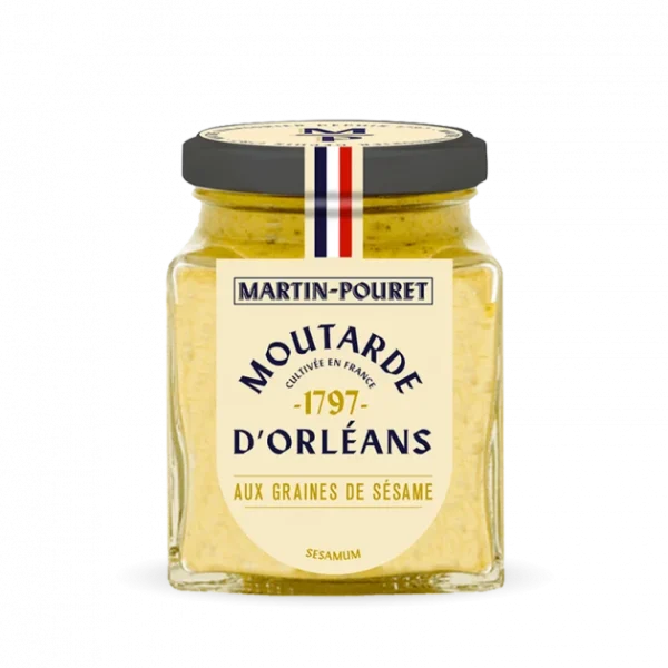 Moutarde D’Orléans Aux Graines De Sésame 95g Martin Pouret 1